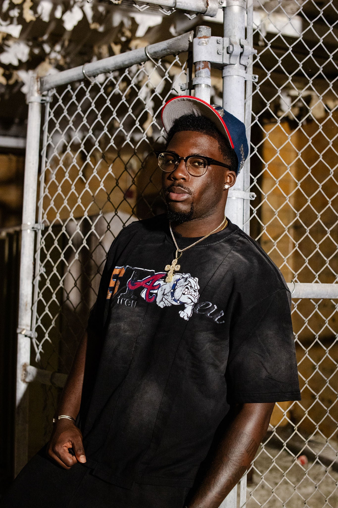 University uneven tee